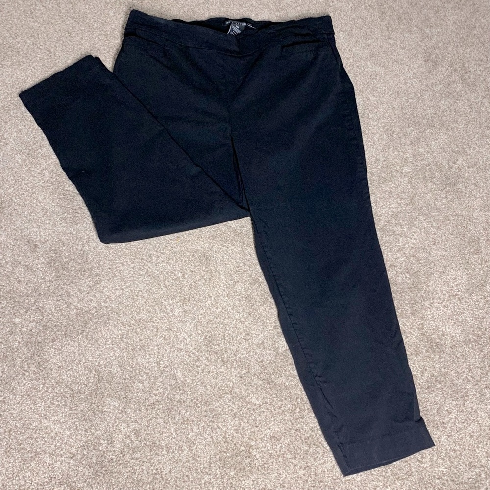 Zac & Rachel skinny black cropped pants